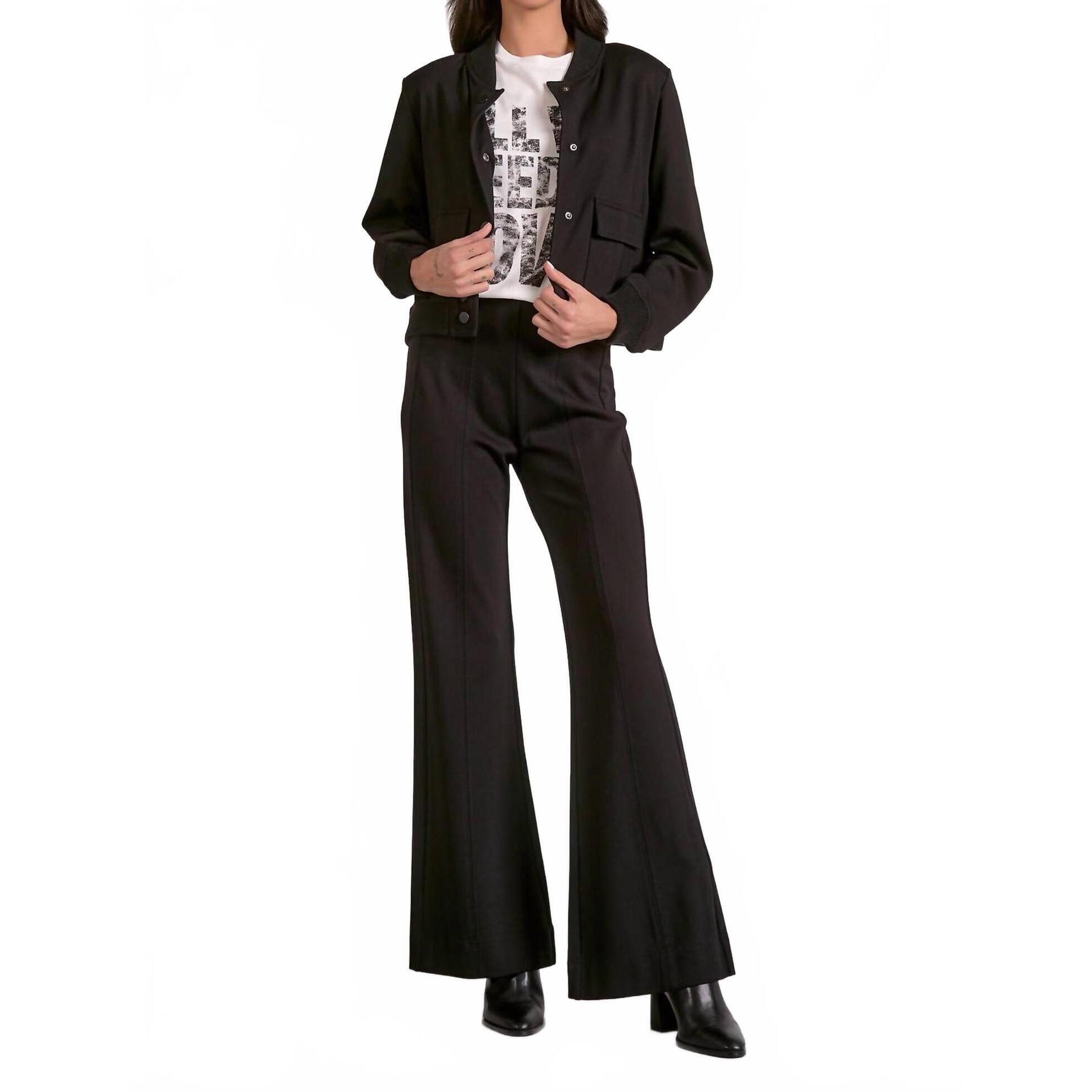 New Elan Kristi Button Up Jacket In Black